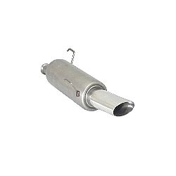 Peugeot 206 Endschalldämpfer inox mit ER 110 x 65 mm oval Sport Line, für 1.1 (40/44kW) - 1.4 (55kW) 2000>>