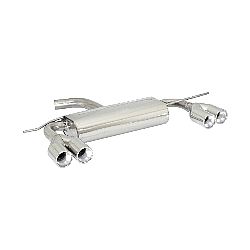 Volkswagen Scirocco Mk3 (typ 13) 2008>>2014 Endschalldämpfer inox rechts/links mit je ER 2x80 mm rund versetzt - Anpassung der originalen Heckschürze erforderlich, für 1.4TSI (118kW) 2008>>2014