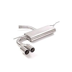 Seat Leon Mk3 (5F) Endschalldämpfer inox mit ER 2x80 mm rund versetzt, für 1.4TSI FR (90kW) 2012>>2014