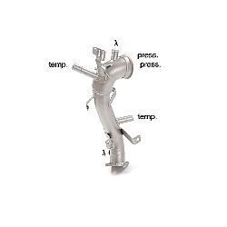 Alfa Romeo Tonale(965) 2022>> Kat-Ersatzrohr Gruppe N inox mit Partikelfilterentfernung. Alle Serien – Sondenanschlüsse sind vorhanden. , für 1.5T (96kW) - 1.5T VGT (118kW) 2022>>