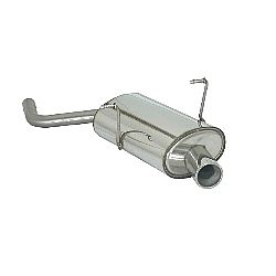 passt für Mini R50 Cooper 2001>>2006 Endschalldämpfer inox mit ER 80 mm rund, für 1.6 I (85Kw) + Restyling 09/2001 > 10/2006