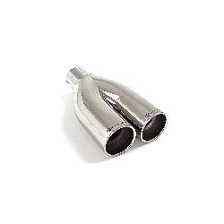 Universal Endrohre Endrohre 2x70 mm rund inox, für RO.2x70