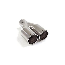 Universal Endrohre Endrohre 2x80 mm rund inox, für RO.2x80