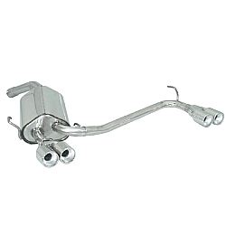 Alfa Romeo GT(937) 2003>>2010 Endschalldämpfer inox rechts/links mit je ER 2x80 mm rund versetzt - Anpassung der originalen Heckschürze erforderlich, für 3.2 V6 24V (177kW) 2004>>