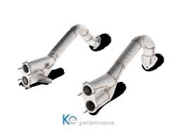 Porsche 718 Cayman GTS 4.0 / Boxster GTS 4.0 2020 Link pipe set (Titanium) #L-PO/T/13