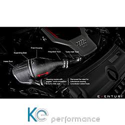 Eventuri Carbon/Kevlar Ansaugsystem für Audi B9 S4/S5 - rot - 2991