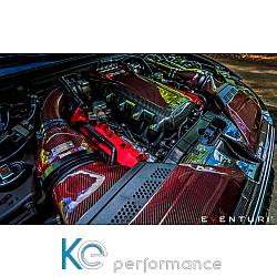 Eventuri Carbon Kevlar Motorabdeckung für Audi RS4 RS5 - rot - 1815