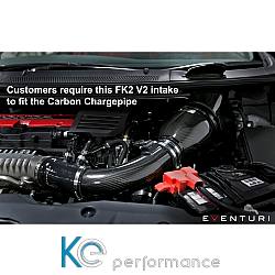 Eventuri Carbon Chargepipe/inlet für Honda Civic FK2 Type-R für V2 Intake - 5676