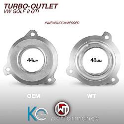 Wagnertuning Turbo Outlet für VAG 2.0 TSI Motoren EA888 Gen.4 - 001002399