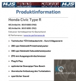Ke-P / HJS Tuning legale Downpipe Honda Civic Type R FK8 90816000 eintragbar 76mm