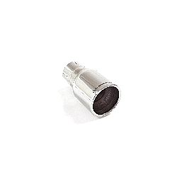 Universal Endrohre Endrohr 90 mm rund inox mit Eingangsrohr-innenØ 60 mm - Länge 160 mm, für RO.90