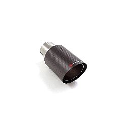 Universal Endrohre Endrohr 90 mm rund Carbon Shot inox, für RO.90 Carbon