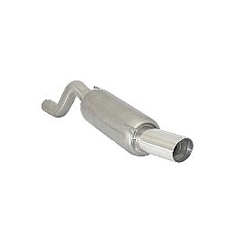 Opel Corsa E 2014>>2019 Endschalldämpfer inox mit ER 90 mm rund Sport Line  , für 1.4 (66kW) 11/2014>>2019