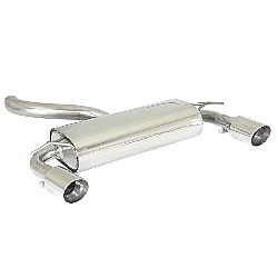 Volvo C30 (typ M) Endschalldämpfer inox rechts/links mit je ER 90 mm rund Sport Line, für 2.5 T5 10/2006>>2013