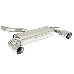 Volvo C30 (typ M) Endschalldämpfer inox rechts/links mit je ER 102 mm rund Sport Line, für 2.5 T5 10/2006>>2013