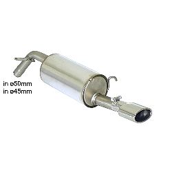Peugeot 208 Endschalldämpfer inox mit ER 115x70 mm oval, für 1.4VTi (70kW) 2012>>