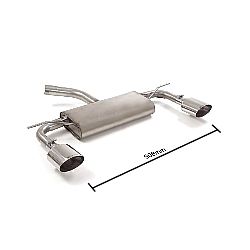 Seat Leon Mk3 (5F) Endschalldämpfer inox rechts/links mit je ER 135x90 mm oval Sport Line , für 1.4TSI FR (90kW) 2012>>2014