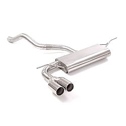 Seat Leon Mk3 (5F) Endschalldämpfer inox mit ER 2x80 mm rund versetzt, für 1.5TSI FR (96 / 110kW) 09/2018>>2020