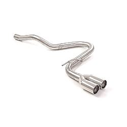 Seat Leon Mk3 (5F) Endrohr Gruppe N inox mit ER 2x80 mm rund versetzt, für 1.5TSI FR (96 / 110kW) 09/2018>>2020