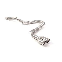 Seat Leon Mk3 (5F) Endrohr Gruppe N inox mit ER 2x80 mm rund Sport Line versetzt, für 1.5TSI FR (96 / 110kW) 09/2018>>2020