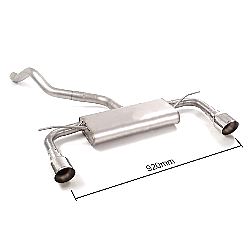 Seat Leon Mk3 (5F) Endschalldämpfer inox rechts/links mit ER 102 mm rund Sport Line  , für 1.5TSI FR (96 / 110kW) 09/2018>>2020