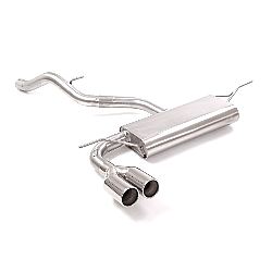 Seat Leon Mk3 (5F) Endschalldämpfer inox mit ER 2x80 mm rund versetzt, für 1.4TSI (110kW) FR 2014>>08/2018