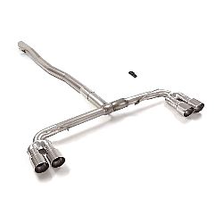 Mercedes Classe A(W177) 2018>> Endrohren Gruppe N inox rechts/links mit je ER 2x90 mm rund Sport Line versetzt, für AMG A35 4MATIC (225kW) 2018>>