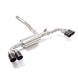 Mercedes Classe A(W177) 2018>> Endschalldämpfer inox rechts/links mit ER 2x90 mm rund Carbon Shot versetzt , für A220 (140kW - 51L) 07/2018>>2019