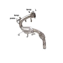 passt für Mini R58 Coupè 2011>>2014 Katalysator Gruppe N + Partikelfilter-Ersatzrohr Gruppe N inox   , für Cooper SD 2.0 (105kW) 2011>>