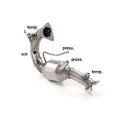 Porsche Macan Katalysator Gruppe N + Partikelfilter-Ersatzrohr Gruppe N inox   , für S 3.0TDi (184 / 190kW) 2014>>2018