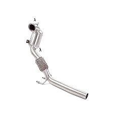 Seat Leon Mk3 (5F) Metallkat 200cpsi N Gruppe inox mit OPF / GPF filter entfernung. Alle Serien – Sondenanschlüsse sind vorhanden.     , für 1.5TSI FR (96 / 110kW) 09/2018>>2020