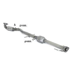 Opel Astra J 2009>>2018 Katalysator Gruppe N für Partikelfilter-Ersatz inox  , für 1.7CDti (81/92/96kW) 5porte / 5doors 01/2010>>2014