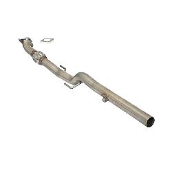 Seat Ibiza Mk4 (6J) 2008>>2017 Vorderrohr Gruppe N inox mit Flansch zum anschweissen an die Serienanlage, für SC 1.4TSI Cupra (132kW) 10/2008>>2015