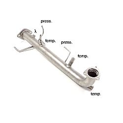 Toyota Land Cruiser(J15) Kat-Ersatzrohr + Partikelfilter-Ersatzrohr Gruppe N inox   , für 3.0D-4D (140kW) 2010>>2015