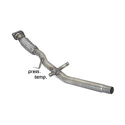 Renault Clio Mk4 2012>>2019 2. Kat-Ersatzrohr + Partikelfilter-Ersatzrohr Gruppe N inox    , für 1.5dCi (55kW) 2012>>