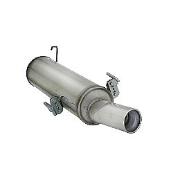 Peugeot 306 Endschalldämpfer inox mit ER 90 mm rund, für 1.4 (55kW) - 1.6 (65kW) - 1.8 (74kW) 1993>>