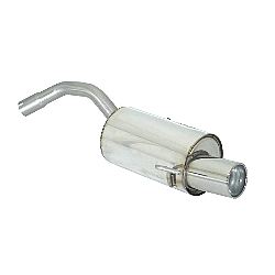 Alfa Romeo 147 Endschalldämpfer inox mit ER 102 mm rund, für 1.6 16V (77/88kW) - 2.0 16V (110kW) - 2.0 Selespeed dal 11/2004 >> 10/2006