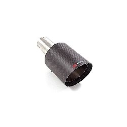 Universal Endrohre Endrohr 100 mm rund Carbon Shot inox , für RO.100 Carbon