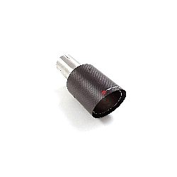 Universal Endrohre Endrohr 90 mm rund Carbon Shot inox, für RO.90 Carbon