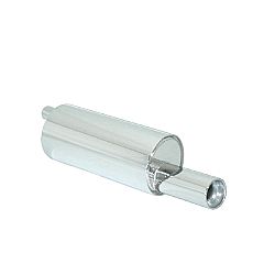 Citroen C2 Endschalldämpfer inox mit ER 90 mm rund, für 1.1 (44kW) 10/2003>>